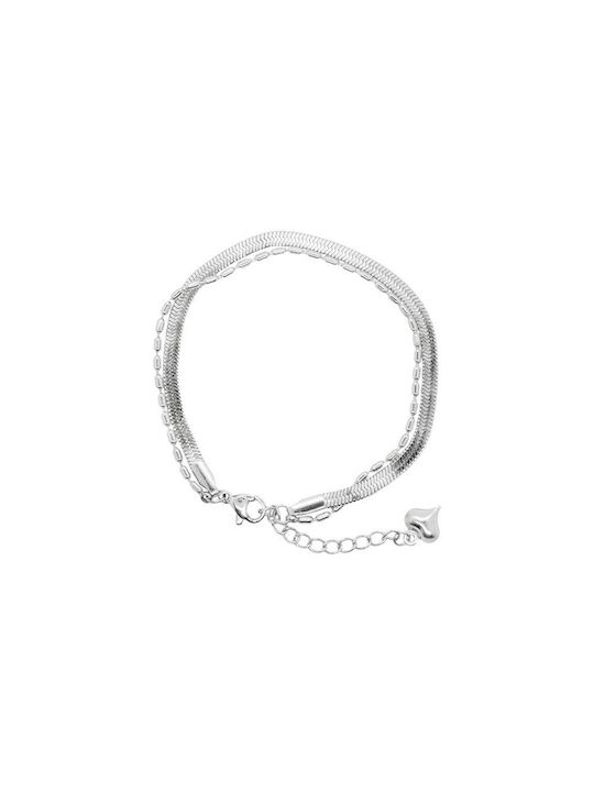 Damen Armband Kette aus Stahl