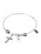 Natalie Gersa By Natalie Gersa Women's Bracelet Handcuffs with Cross design made of Steel