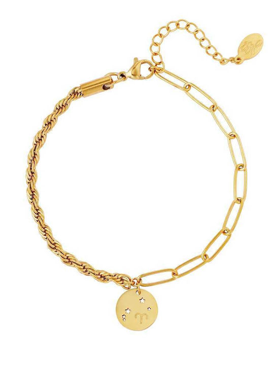 Georgiadis Accessories Bracelet Chain made of Steel Gold Plated