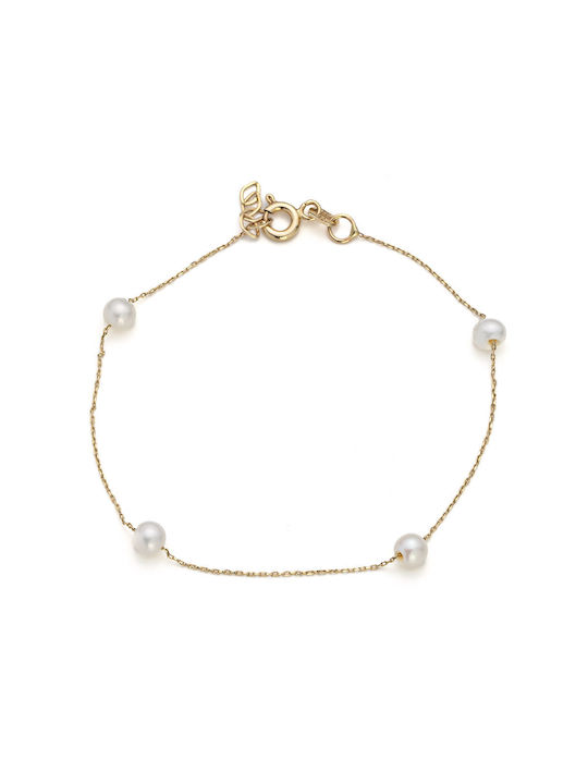 George Art Jewels Bracelet made of Gold 14K with Pearls