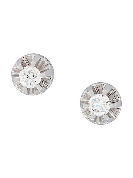 Zk1 Earrings made of Platinum with Diamond