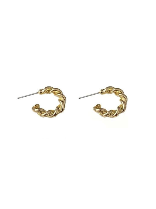 Earrings Hoops Gold Plated