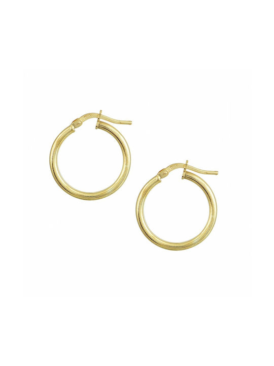 Earrings Hoops made of Silver Gold Plated