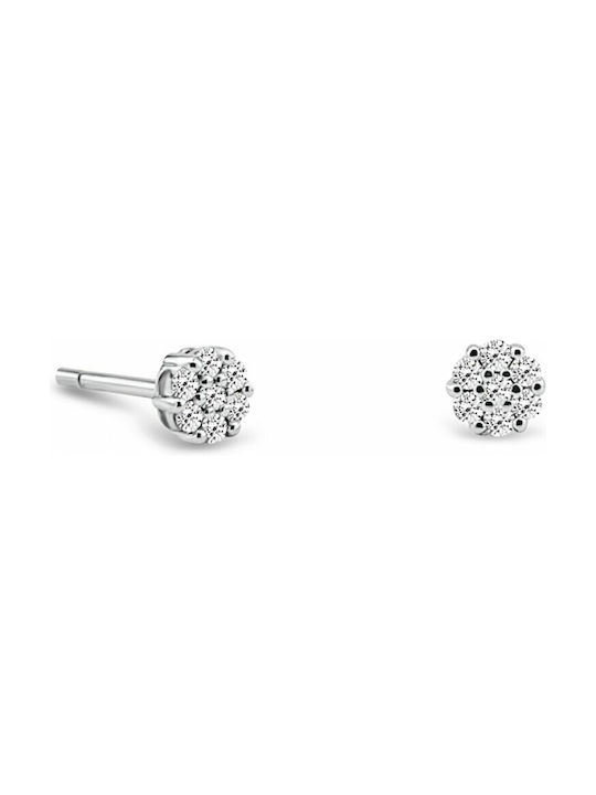 Ohrringe aus Platin mit Diamant