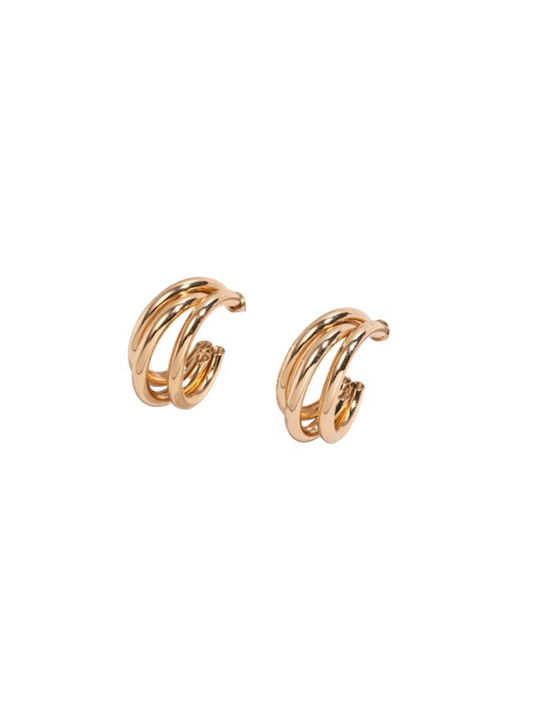 Earrings Hoops Gold Plated