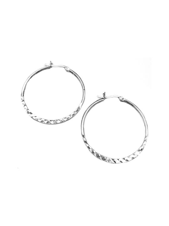 Earrings Hoops made of Silver