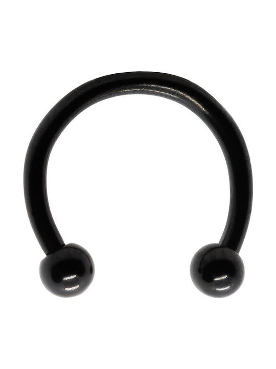 Piercing.gr Titanium Septum Earring 10mm Black