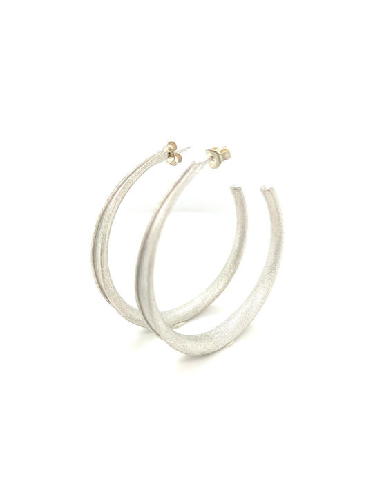 Earrings Hoops made of Silver