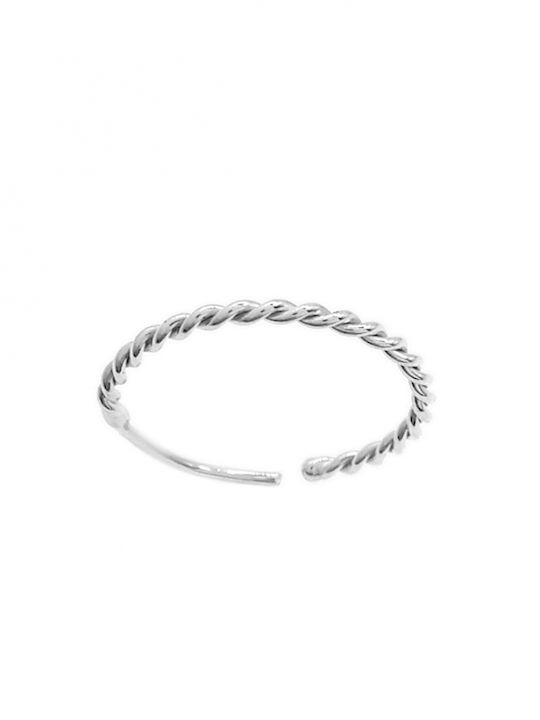 Nose Hoop Earring in 14K White Gold