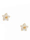 Ohrringe aus Gold 14K mit Steinen