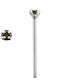 Nose Earring in 14K Platinum