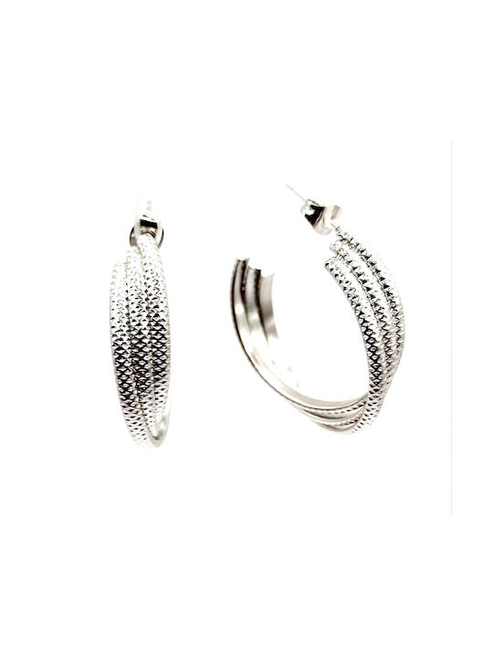 Earrings Hoops made of Steel Gold Plated