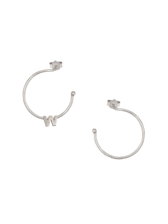 Earrings Hoops made of Silver