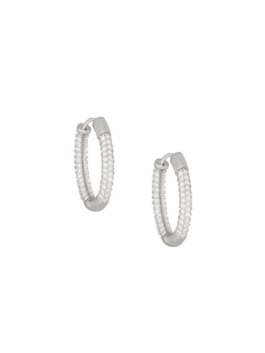 Earrings Hoops made of Silver