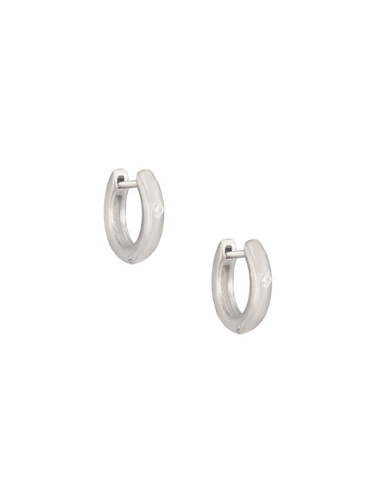 Huggies Earrings Hoops made of Silver