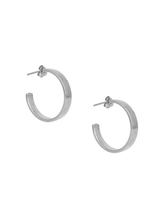 Earrings Hoops made of Silver