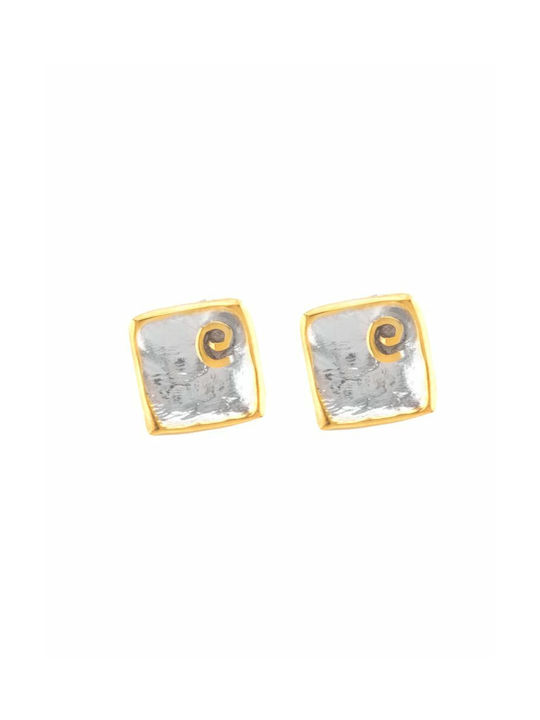 Earrings made of Silver Gold Plated