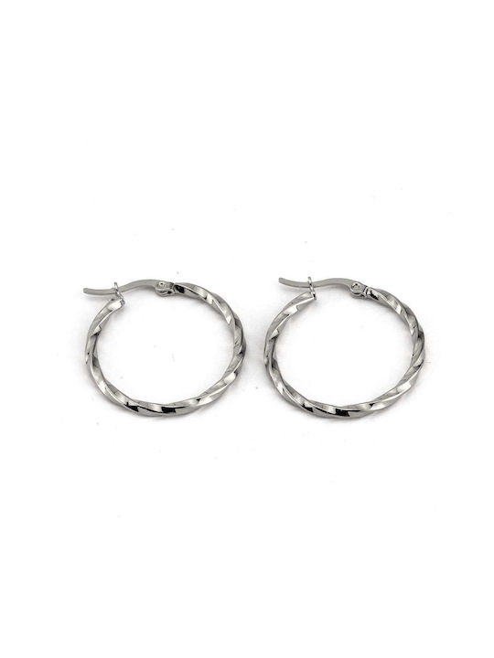 Earrings Hoops made of Steel