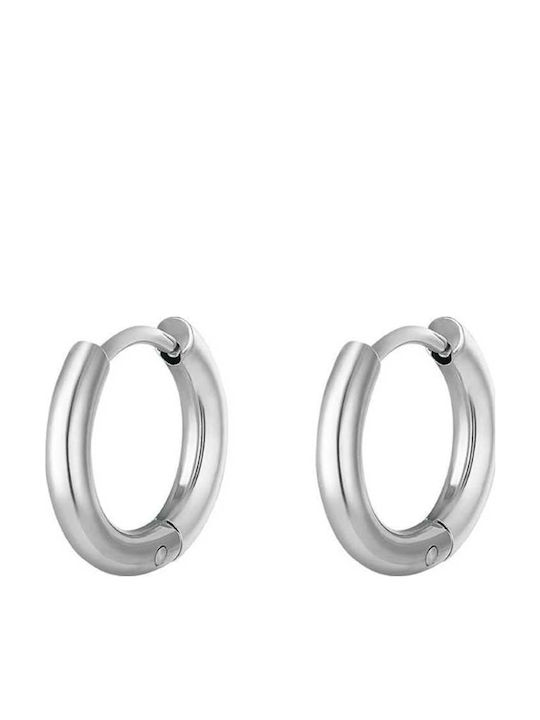 Georgiadis Accessories Σκουλαρίκια Κρίκοι από Ατσάλι