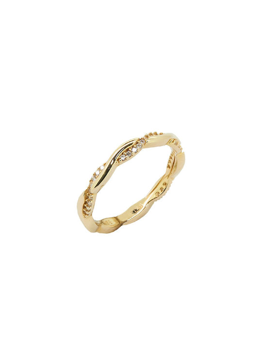 Damen Ring mit Zirkonia aus Gold 14K