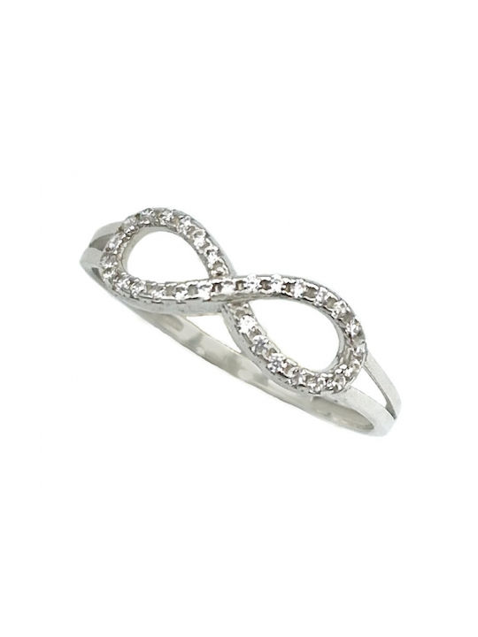 Women's Ring from White Gold 14K