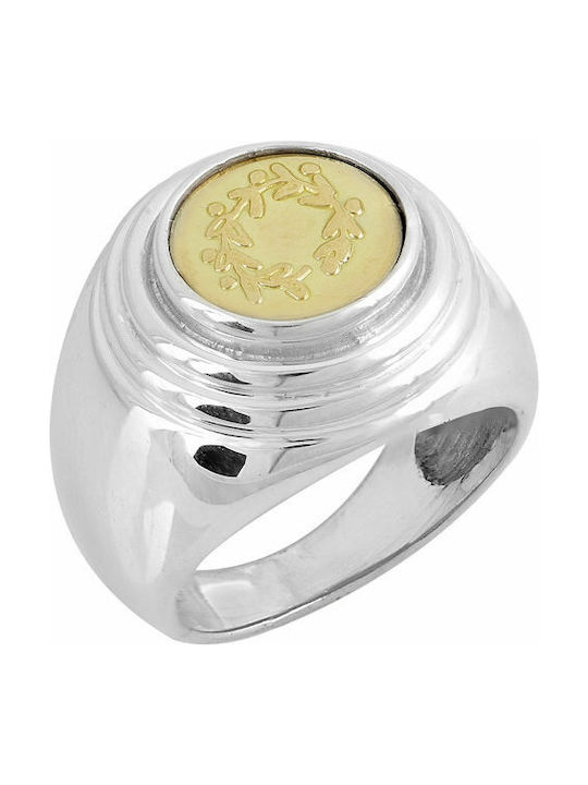 Damen Ring aus Silber Vergoldeter