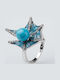Ring with Zircon made of Silver