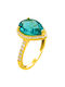 Women's Gold Plated Silver Ring