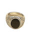 Women's Ring with Stones Gold Plated