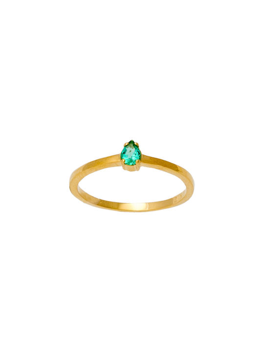 Women's Gold Ring with Stone 14K