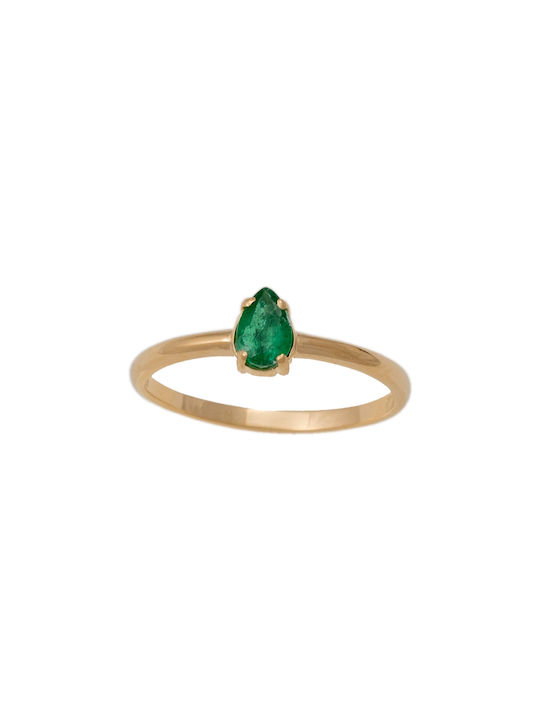 Women's Gold Ring with Stone 18K