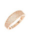 Women's Ring with Zircon from Rose Gold 14K