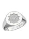 Ioannis Kosmima Damen Chevalier Ring mit Zirkonia aus Silber