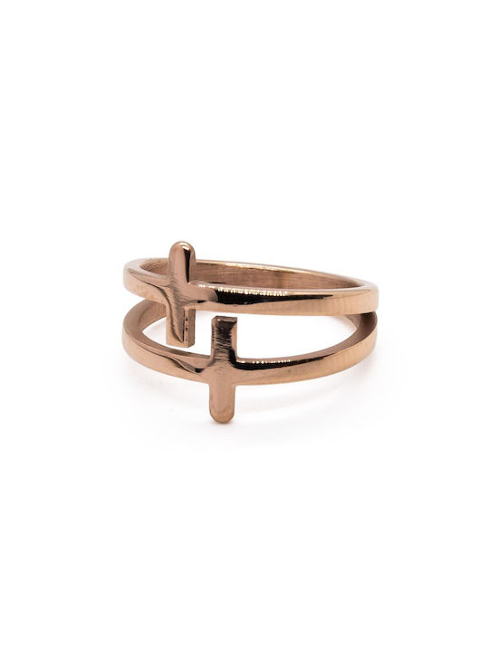 Women's Gold Plated Steel Ring