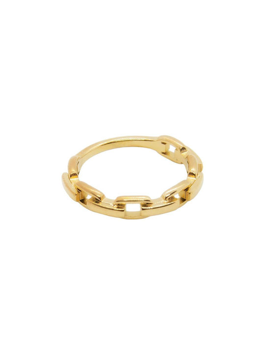 Women's Ring from Steel Gold Plated