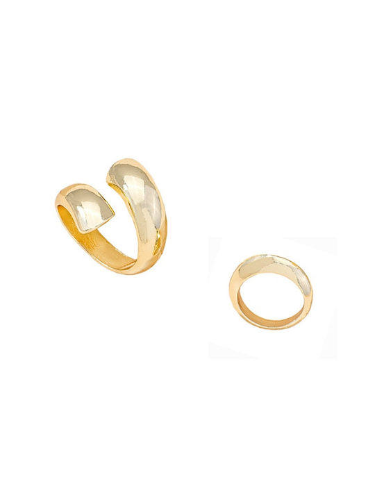 Women's Gold Plated Brass Ring