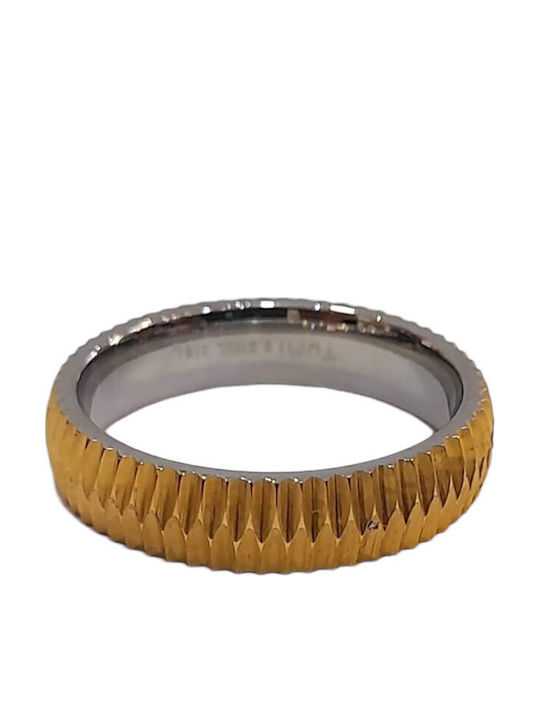 BD Jewelery Bd Jewelery Ring Small Wedding Band made of Steel Gold Plated