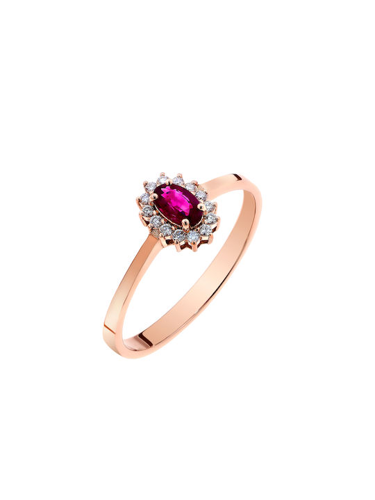 Women's Ring with Diamond 18K