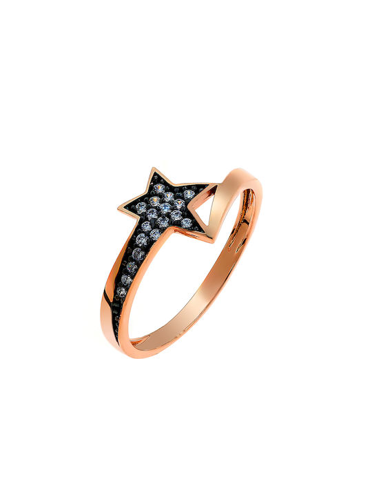 Women's Ring with Zircon 14K