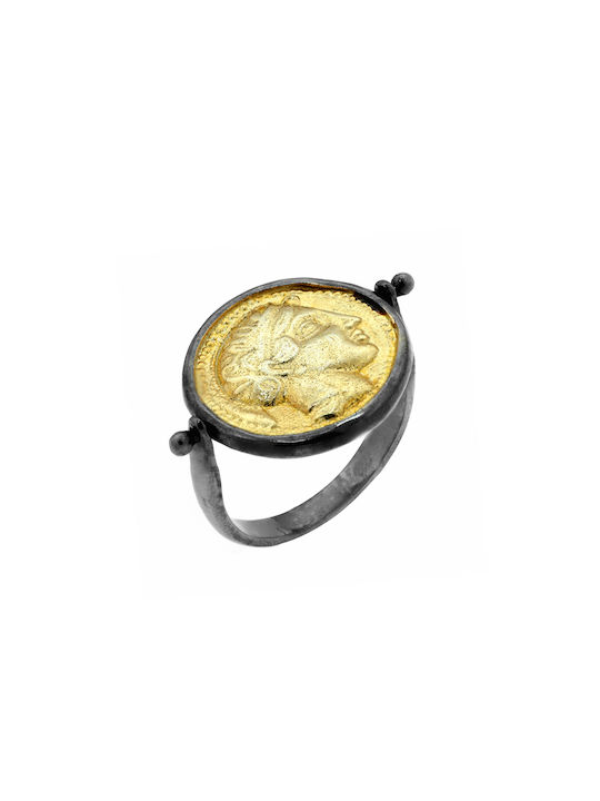 Women's Gold Plated Silver Ring