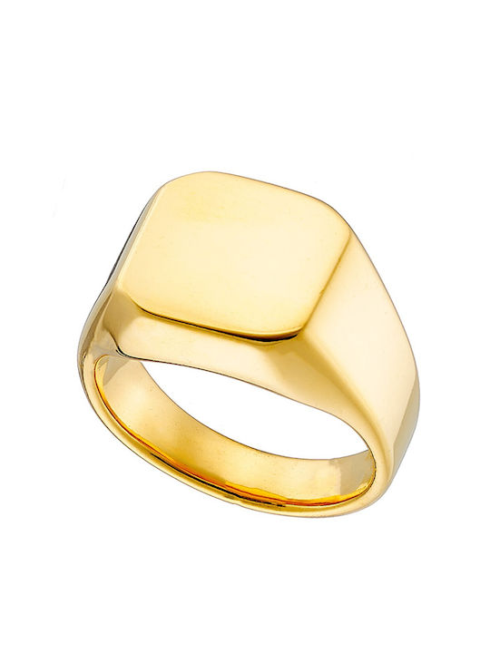 Men's Gold Plated Steel Ring