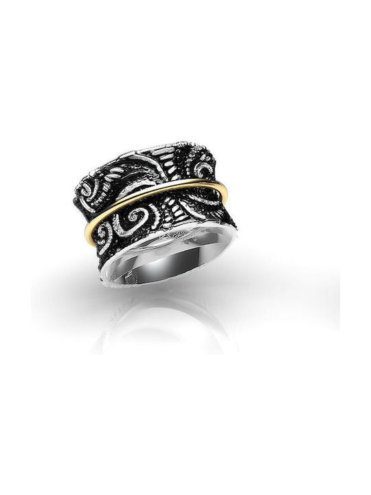 Damen Ring aus Silber Vergoldeter