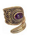 Women's Gold Plated Brass Ring