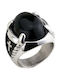 Goldsmith Goldsmith Signet Stainless Мъжки Пръстен с Камъни от Стомана Позлатен