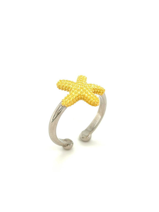 Women's Ring from Silver Gold Plated