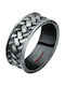Sector Herren Ring Ehering mit Emaille aus Stahl