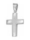 White Gold Cross 9K