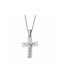 White Gold Cross 9K with Chain