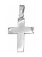 White Gold Cross 14K