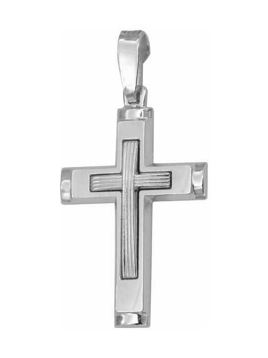 White Gold Cross 14K